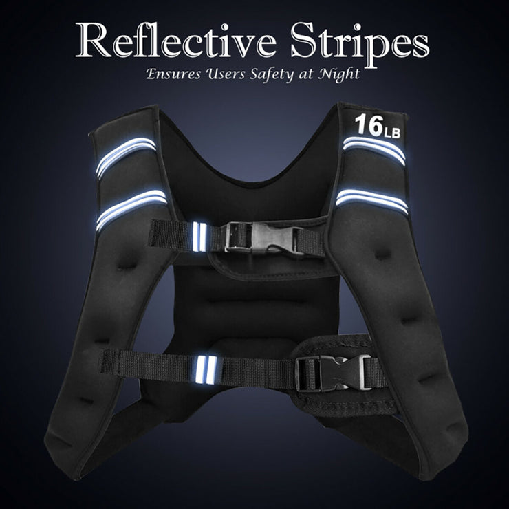 Training Weight Vest Workout Equipment With Adjustable Buckles And Mesh Bag