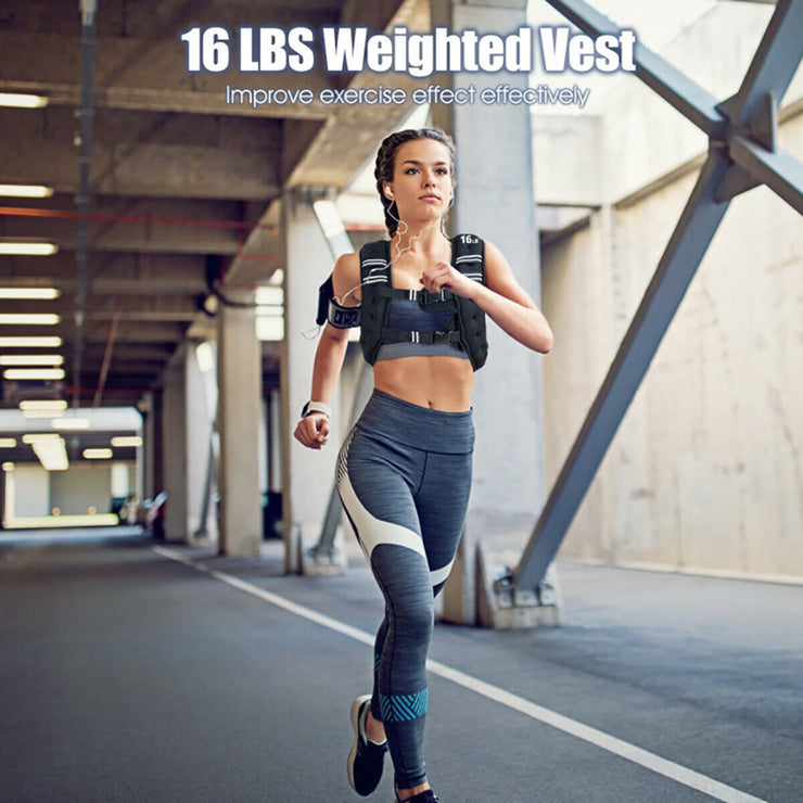 Training Weight Vest Workout Equipment With Adjustable Buckles And Mesh Bag